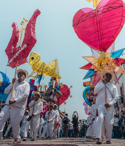 Festejo de calendas en Oaxaca